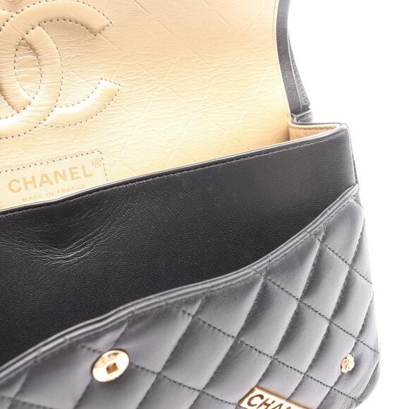 Chanel Matelassé Double Flap Shoulder Bag/Handbag, Lambskin Leather, Women's,... - Picture 9 of 12